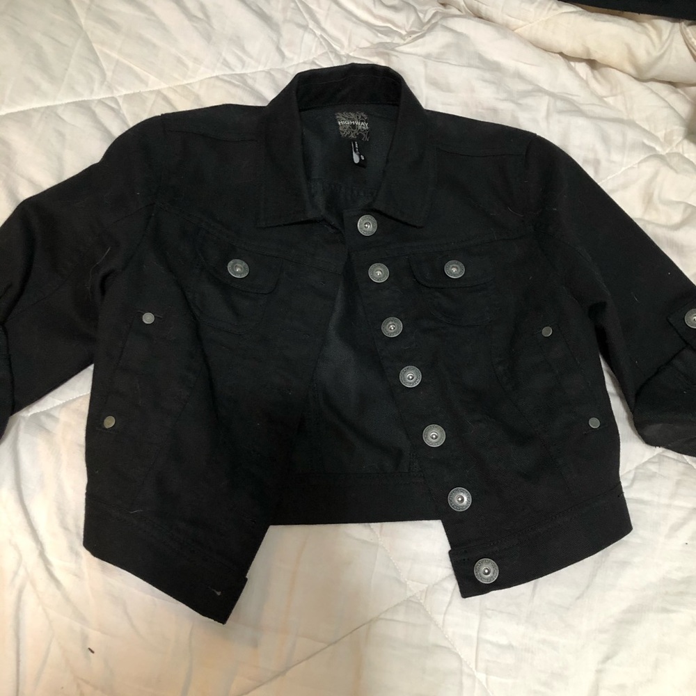 Black jean jacket